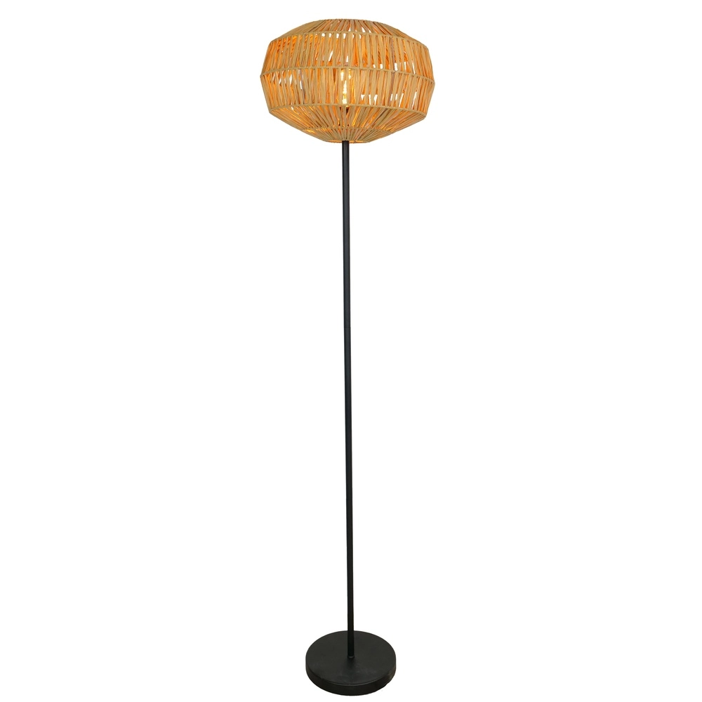 Rotan vloerlamp Sheldon Ø 38cm