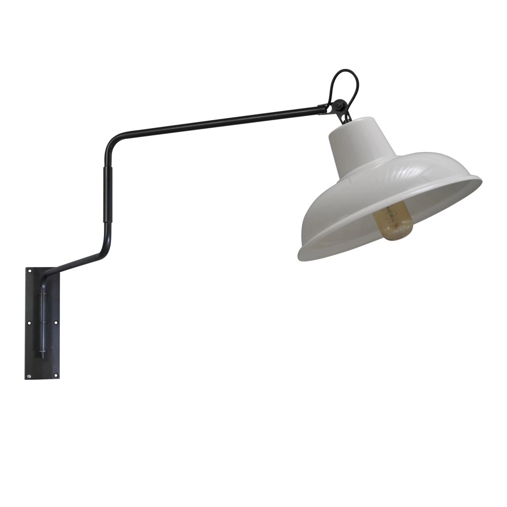 Wand leeslicht Industria Wit