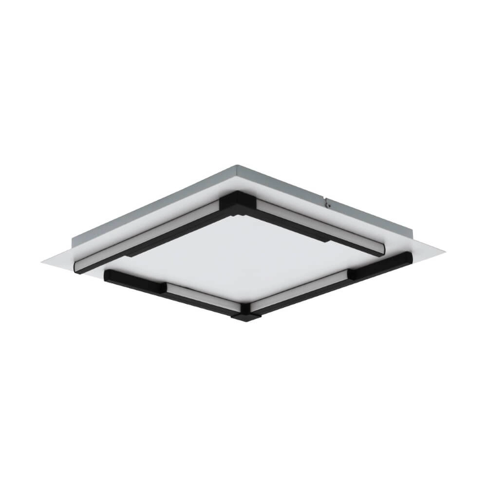 Witte led plafondlamp Zampote 38 bij 38cm
