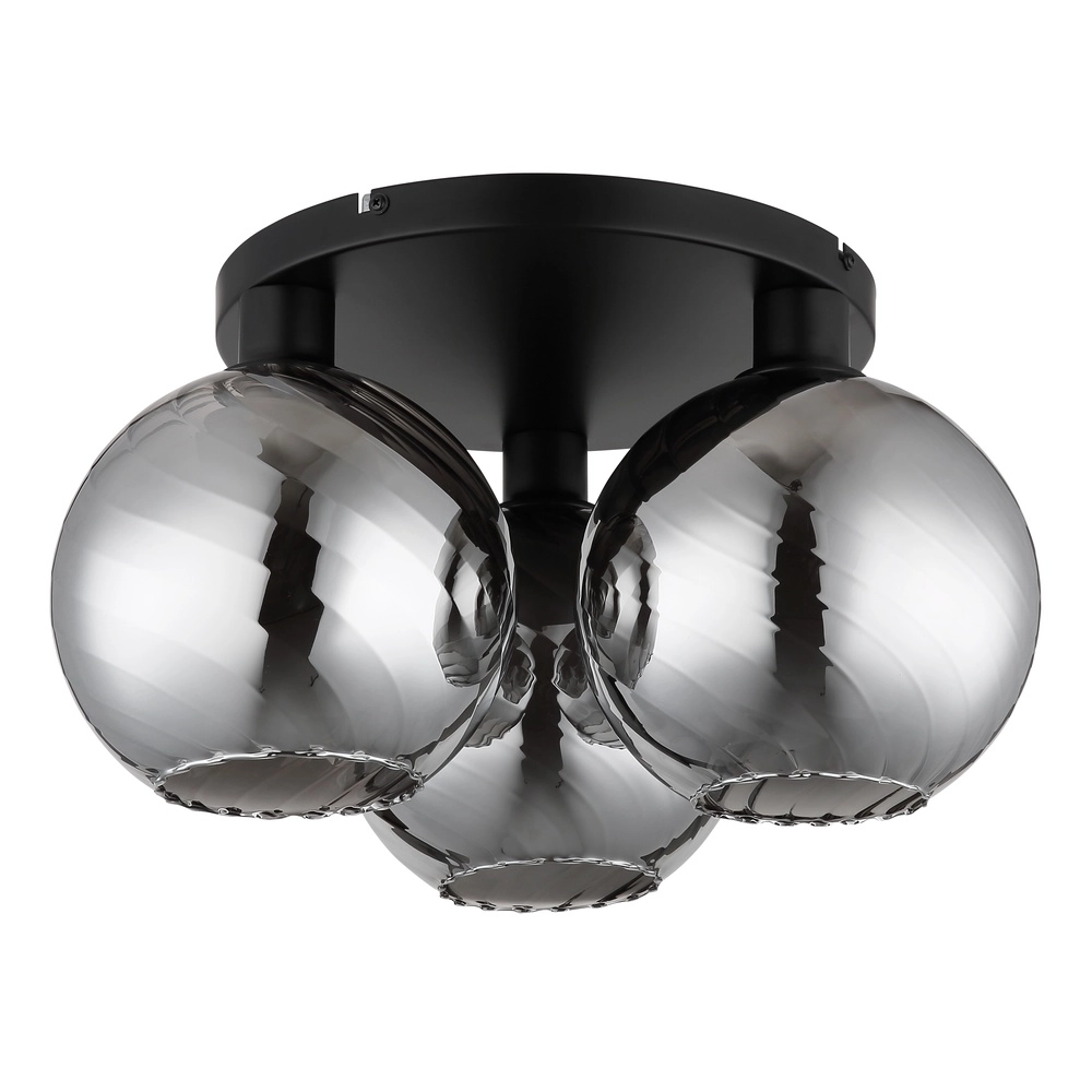 3-lichts plafondlamp Ulf zwart Globo 9007371525713
