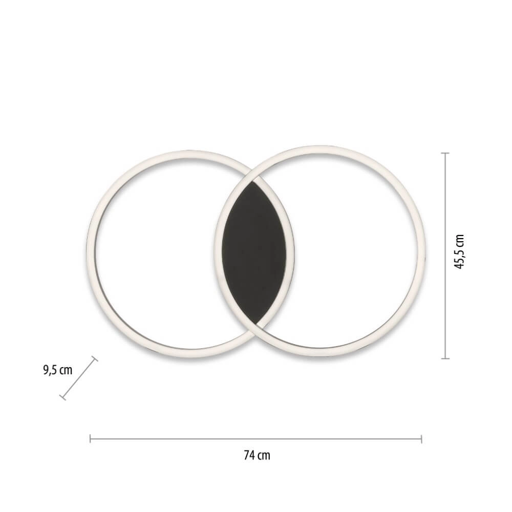 Design plafondlamp Q-Marko rond Paul Neuhaus 4012248366615