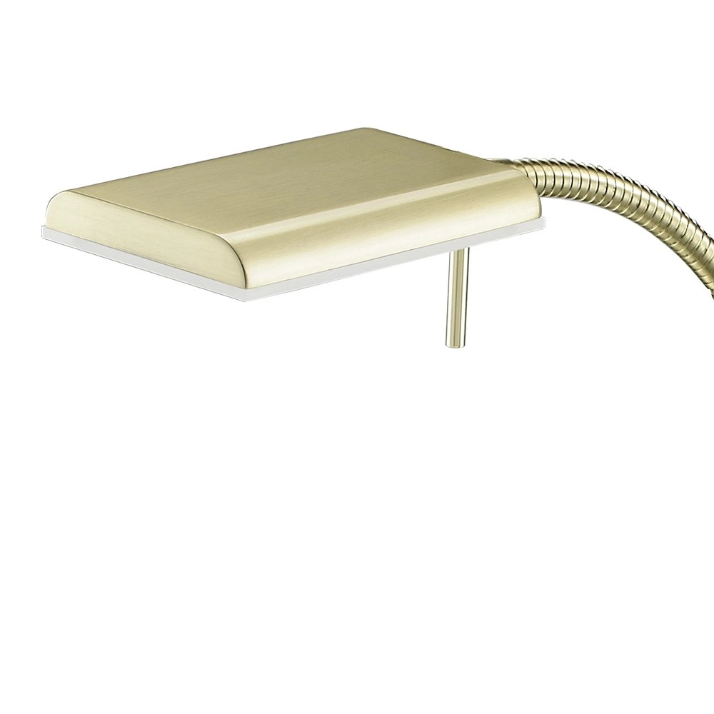 Led leeslamp Bergamo messing mat Trio 4017807367607