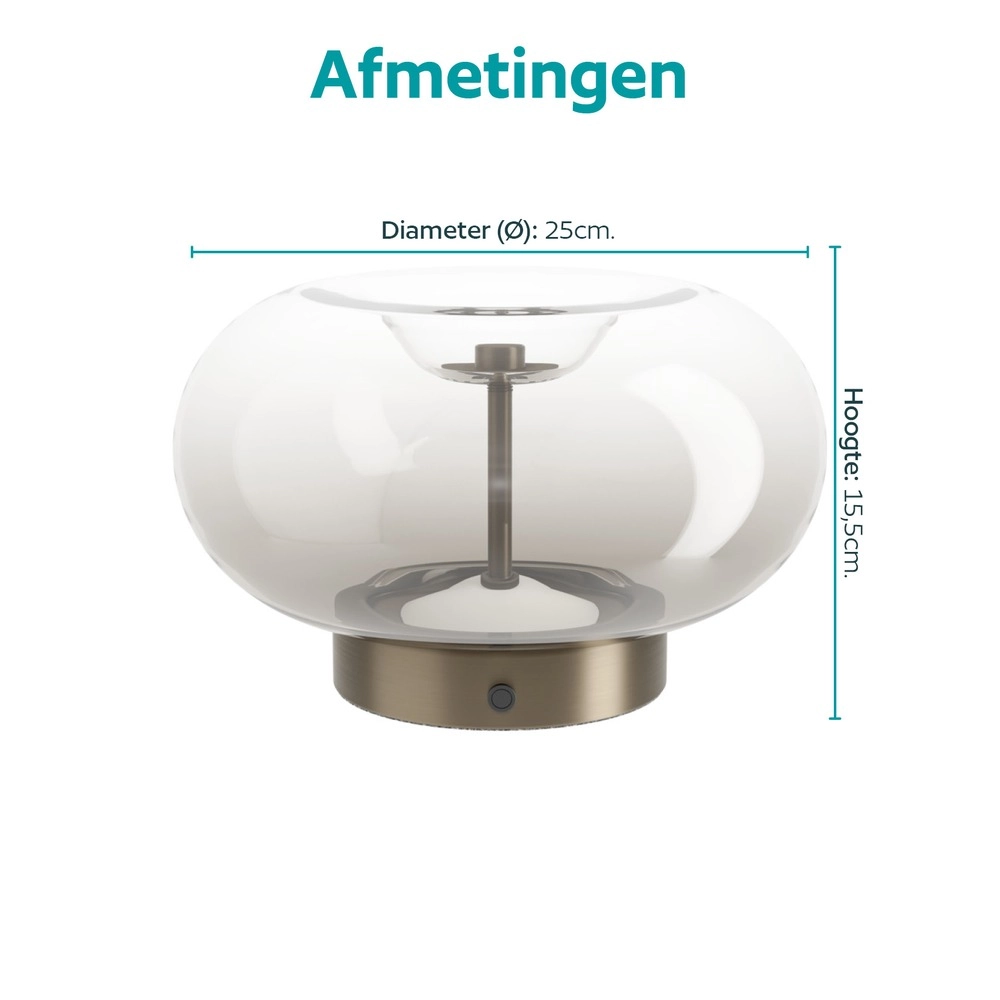 Unieke tafellamp Optica 1 brons Eglo 9008606391042