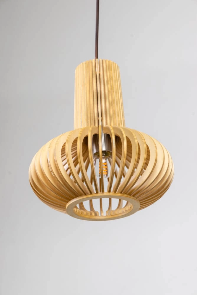 Houten hanglamp Tess Ø 25cm ETH 8720195305347