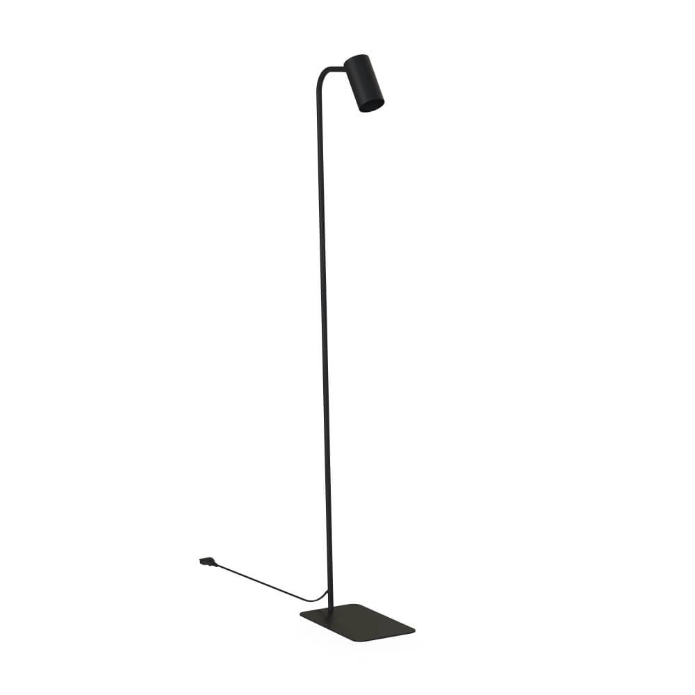 Strakke zwarte leeslamp Mono