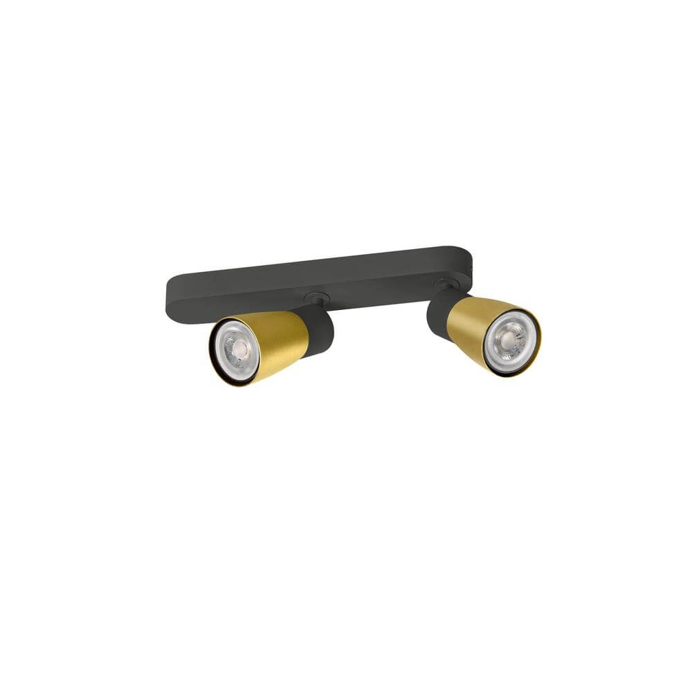Spot Puri 2.0 Dome zwart-goud dubbel SLV 4024163294096