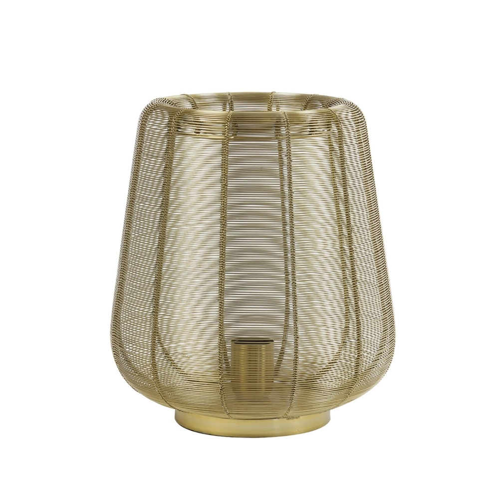 Gouden tafellamp Adeta Ø 29cm