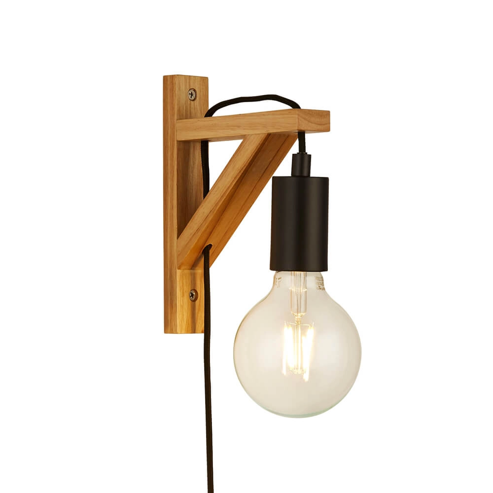 Wandlamp Hout Woody