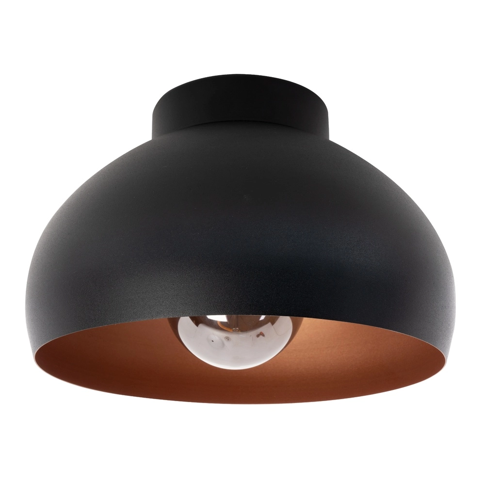 Zwart met koper plafonnière Mogano 2 Ø 17,5cm Eglo 9008606244607