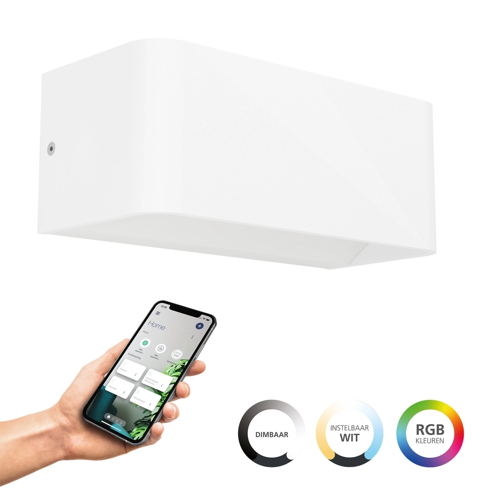 Slimme muurlamp Sania-Z wit - led - 20cm