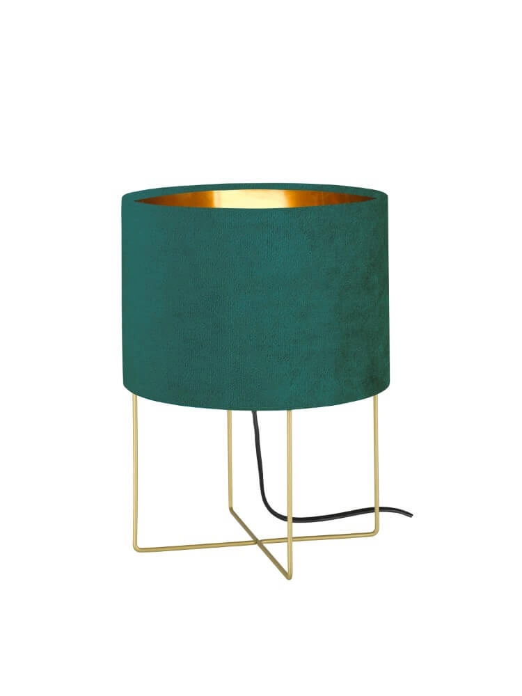 Schemerlamp Aura blauw velvet