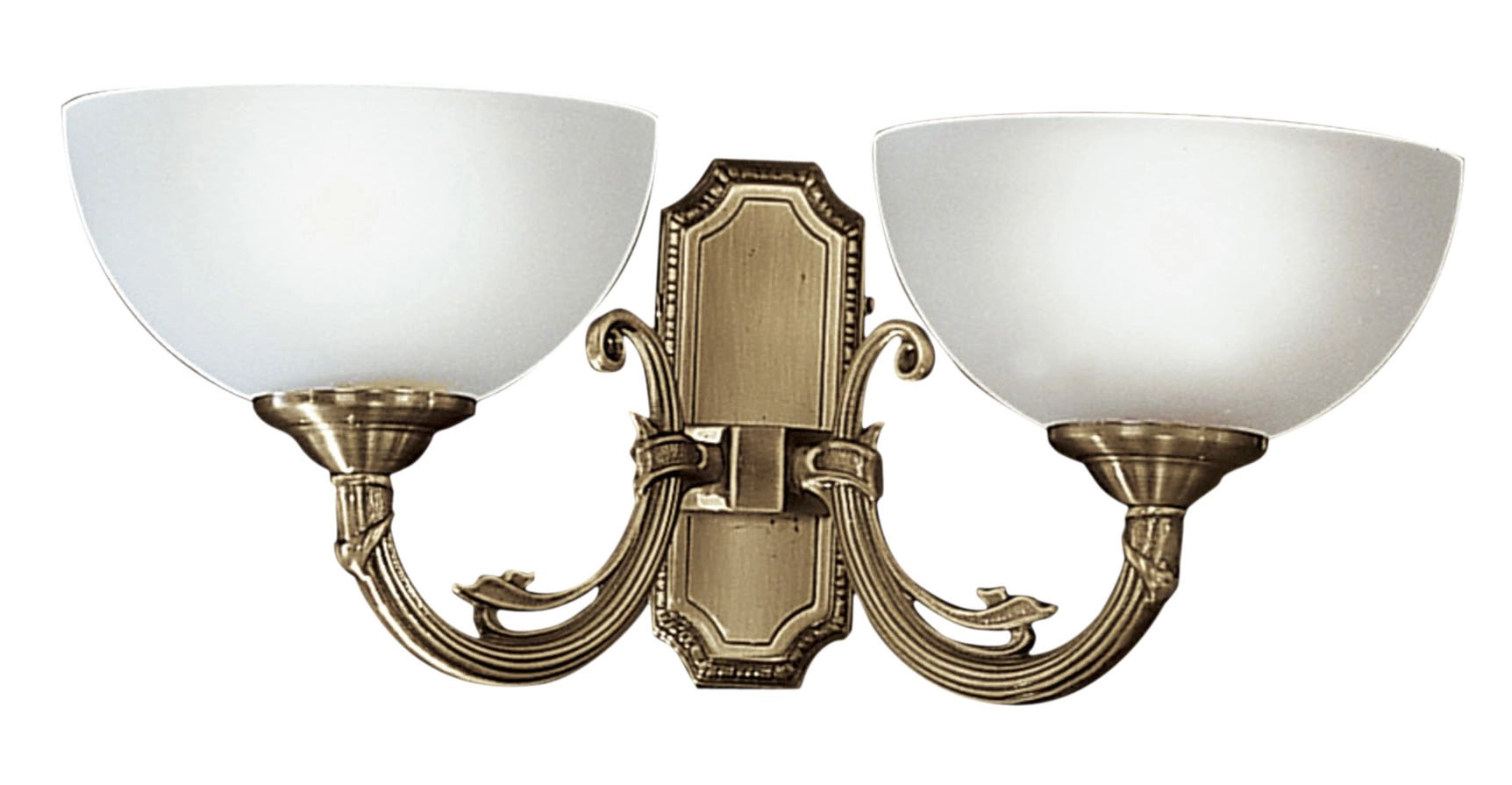 Wandlamp Savoy 2-lichts goudbrons