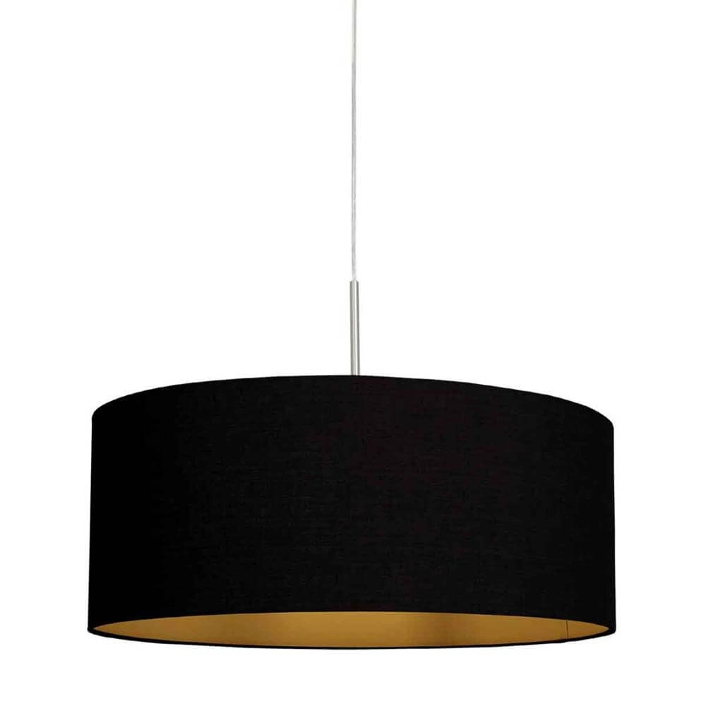 Hanglamp Sparkled Light metaal met zwarte kap