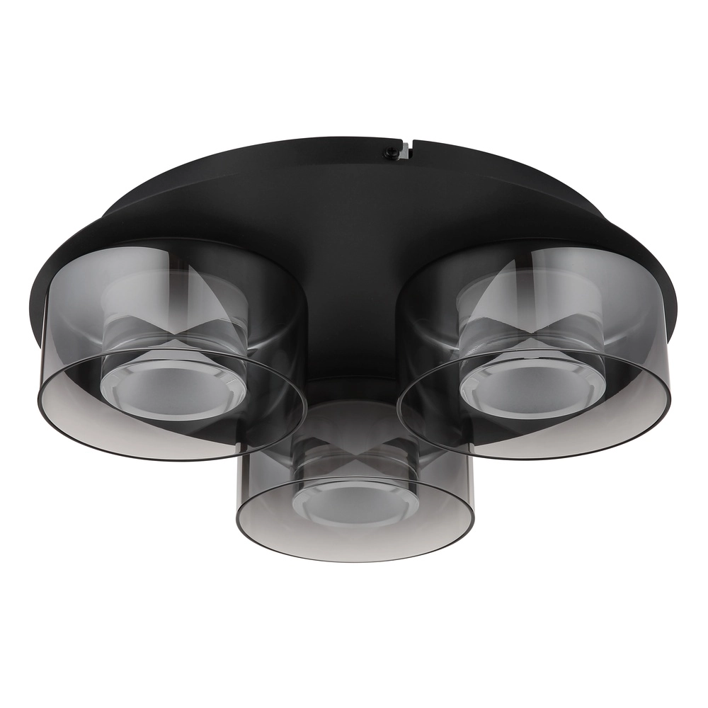 Design plafondlamp Belinda 3-lichts zwart Globo 9007371525317