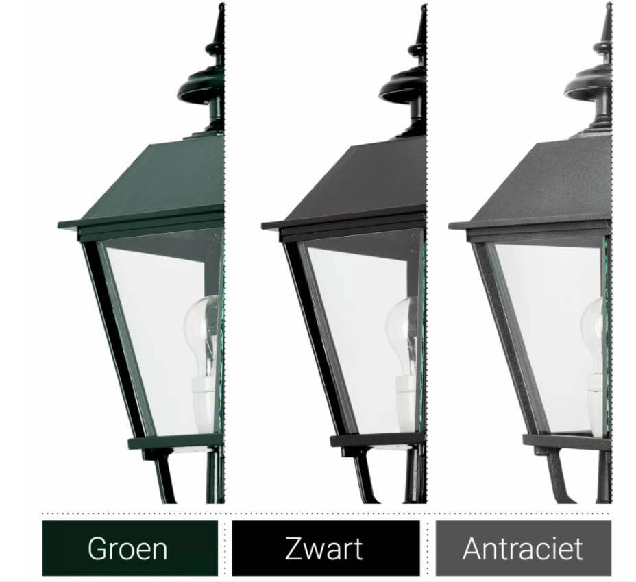 Muurlamp Singel M oudhollands - zwart KS verlichting 8714732114141