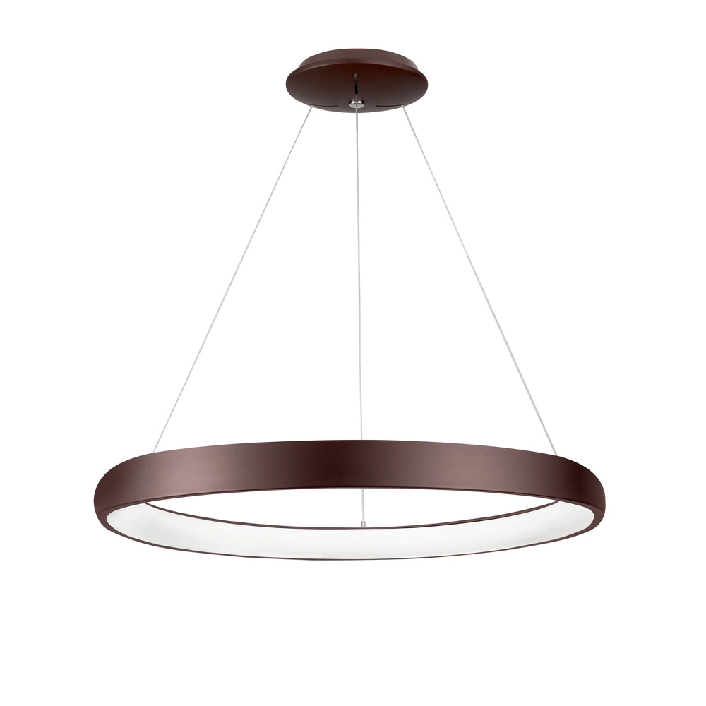 Design hanglamp Albi koffie bruin Ø 61cm Lyora 5212017414885