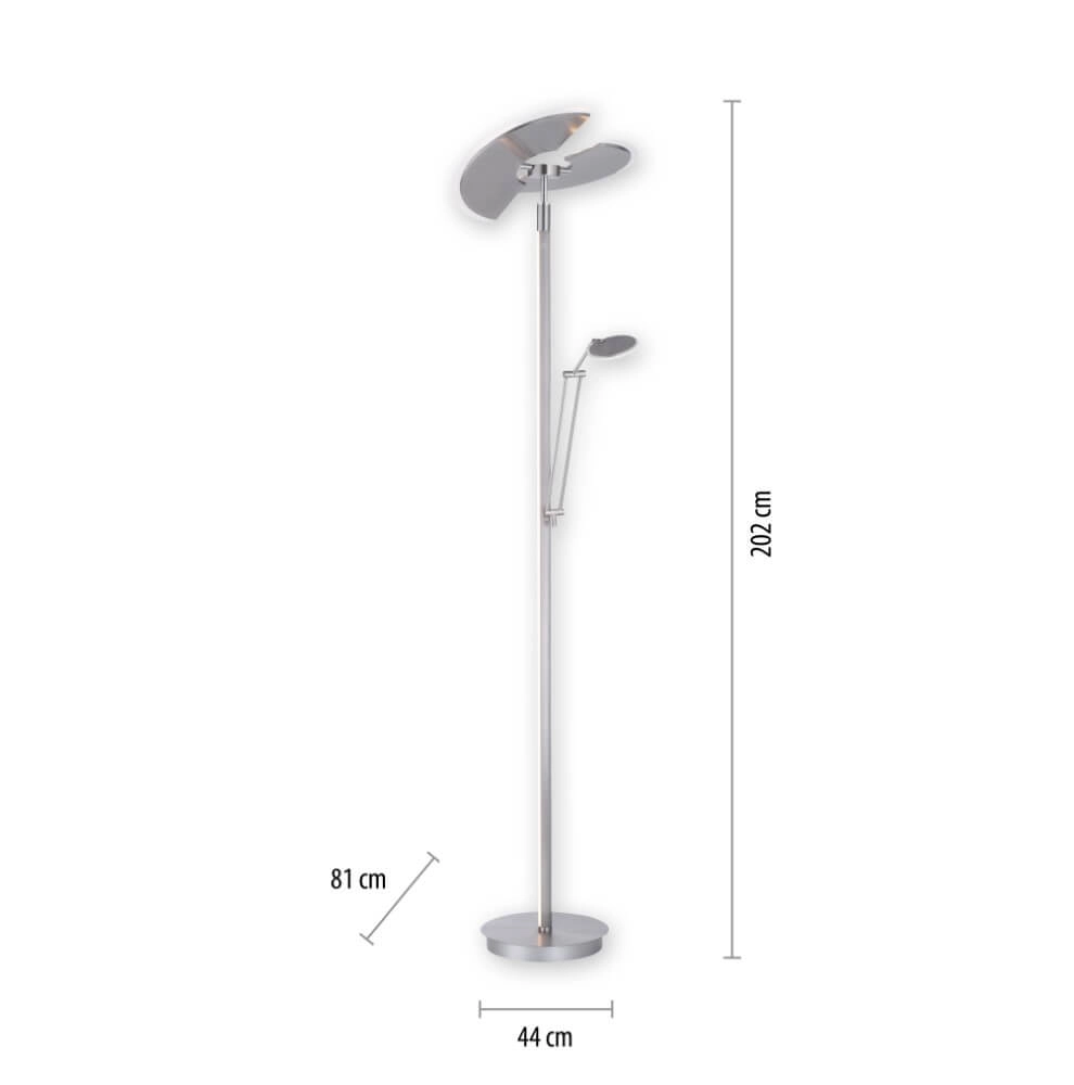 Vloerlamp Pure Mutil metaal Paul Neuhaus 4012248364338
