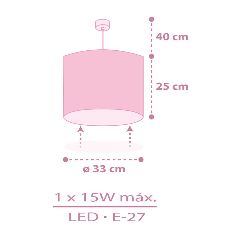 Hanglamp Fairy Dreams Ø 33cm - roze Dalber 8420406002705