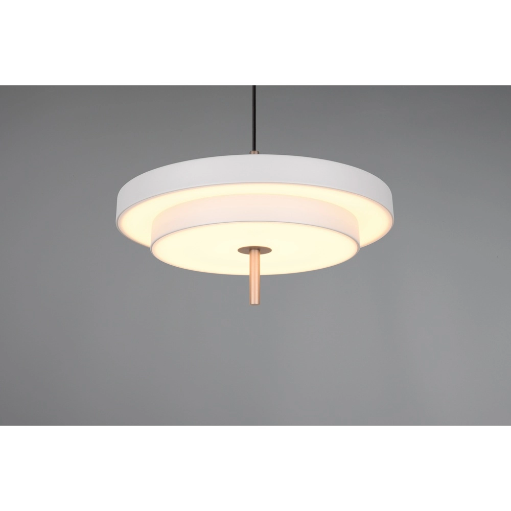 Design hanglamp Keaton wit Ø 40cm Trio 4017807653373