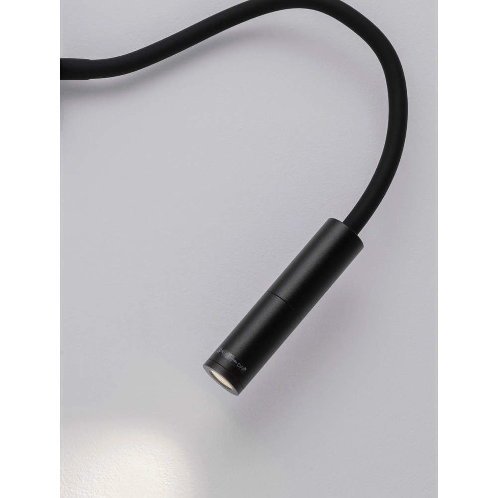 Bedlampje Sonica zwart Lyora 5212017454874