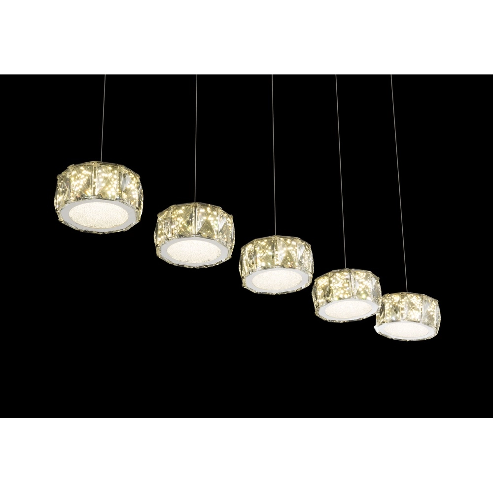 4-lichts hanglamp Amur chroom Globo 9007371342068