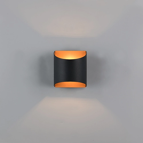 Wandlamp Samdel design zwart met goud Trio 4017807672299