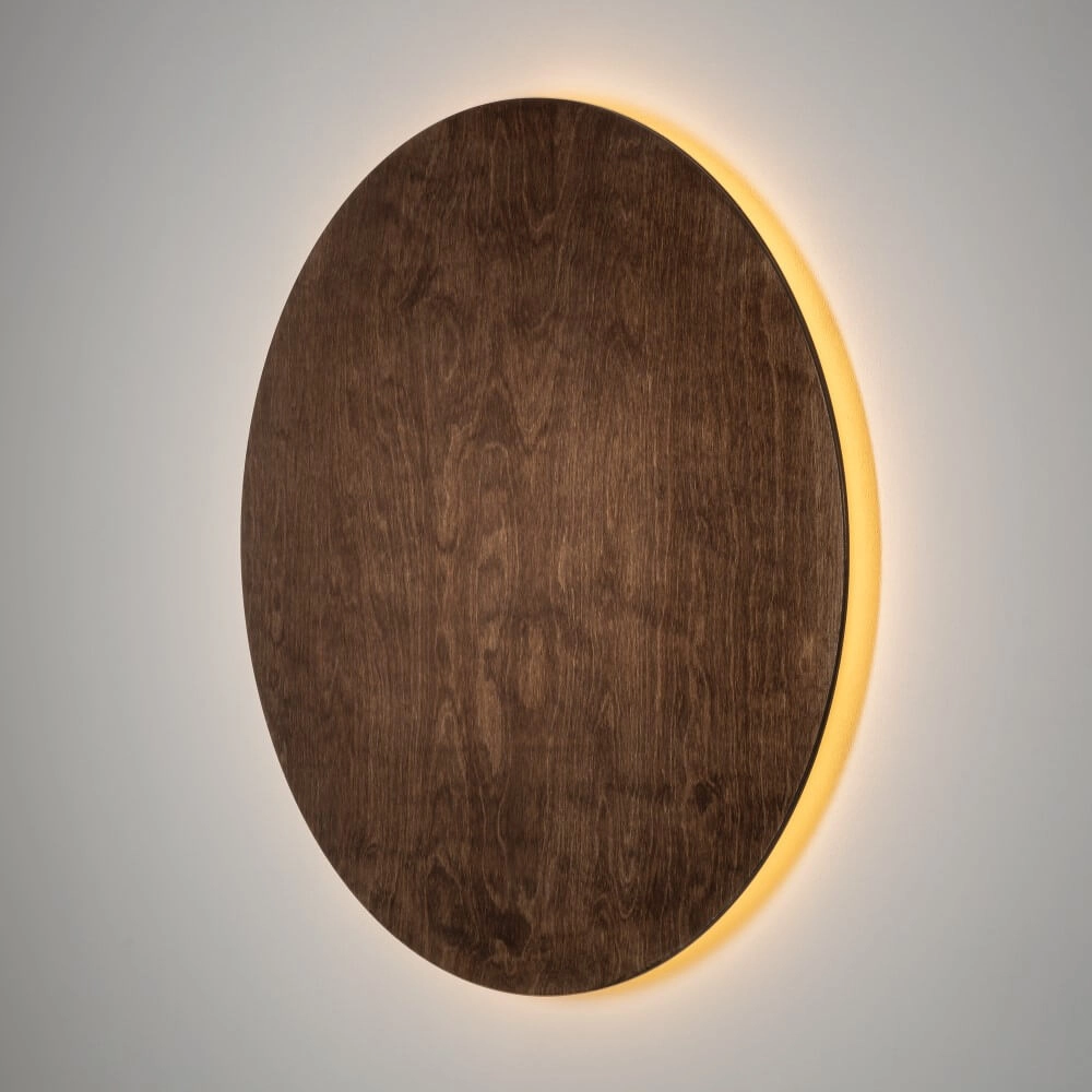 Wandlamp Ring Timber XL LED hout Lyora 5903139112925
