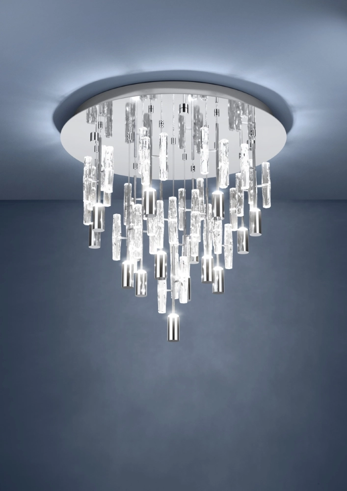 Unieke plafondlamp Alemdina chroom 3-staps CCT Stars of Light 9008606360086