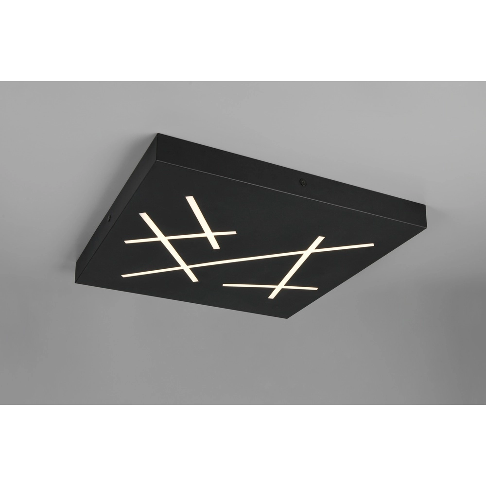 Design plafondlamp Snip zwart Trio 4017807659740