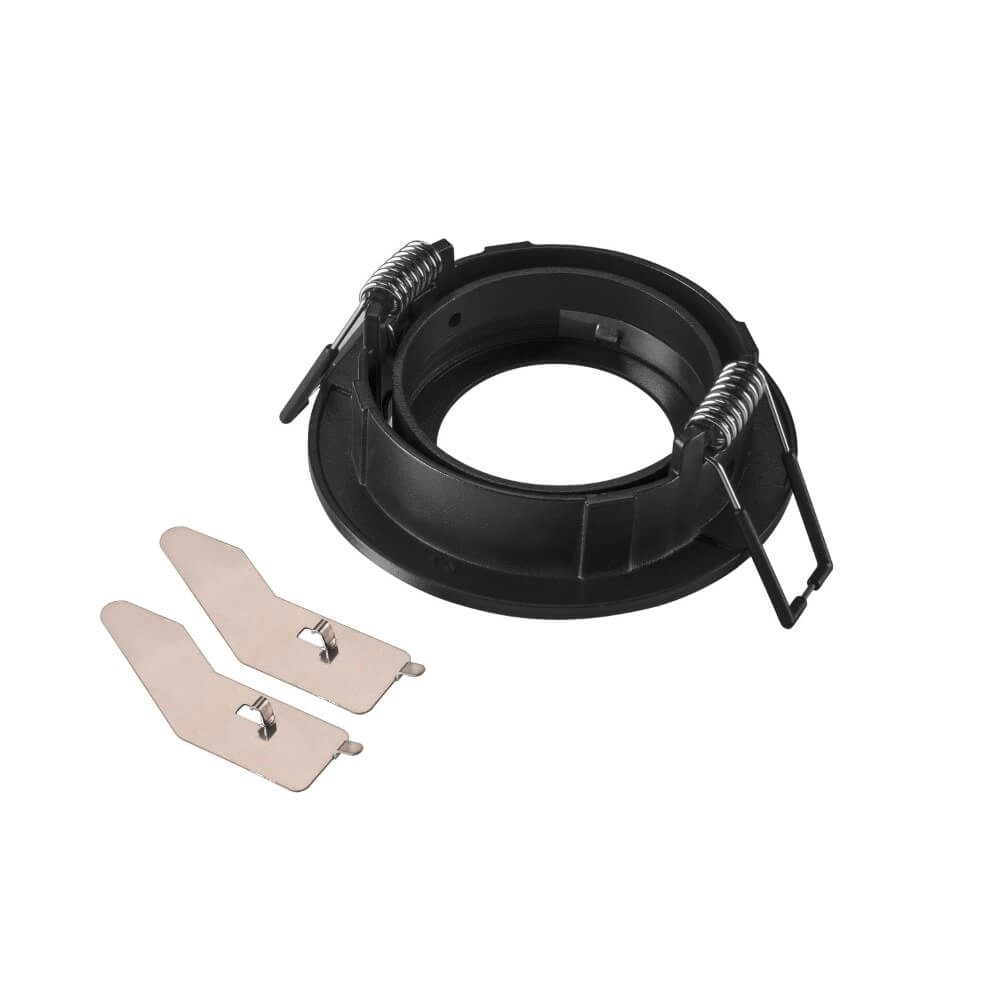 Inbouwring New Tria 68 rond zwart - zonder fitting SLV 4024163276573