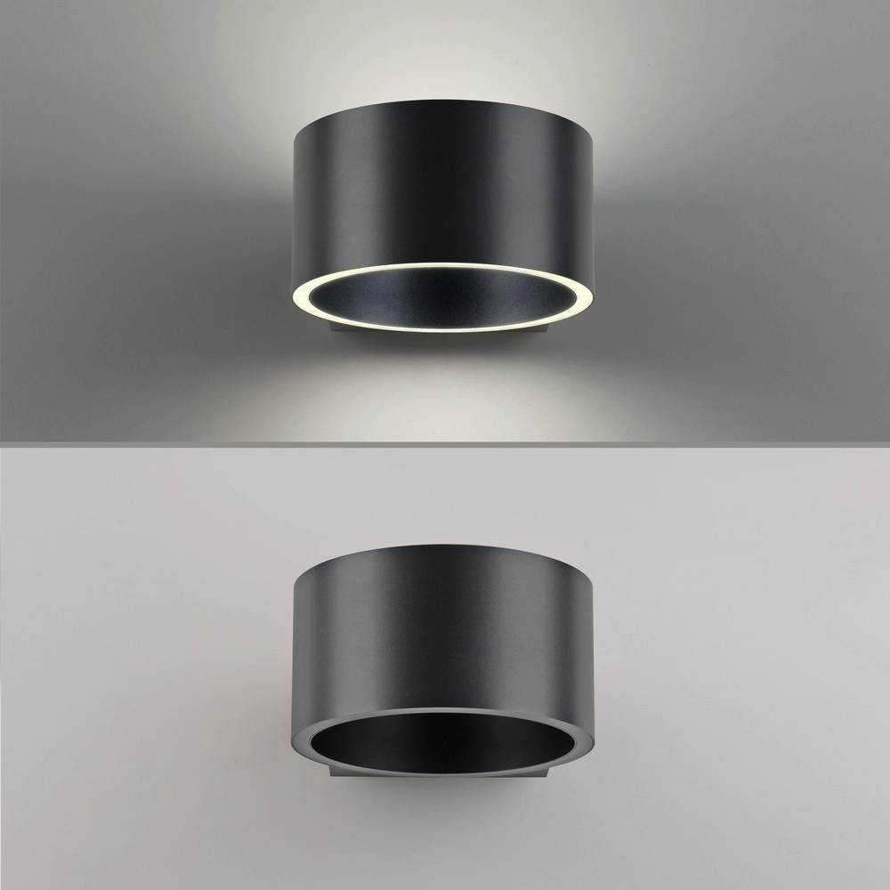 Oplaadbare wandlamp Pure Akku Clipse Mystic grey Paul Neuhaus 4012248391754