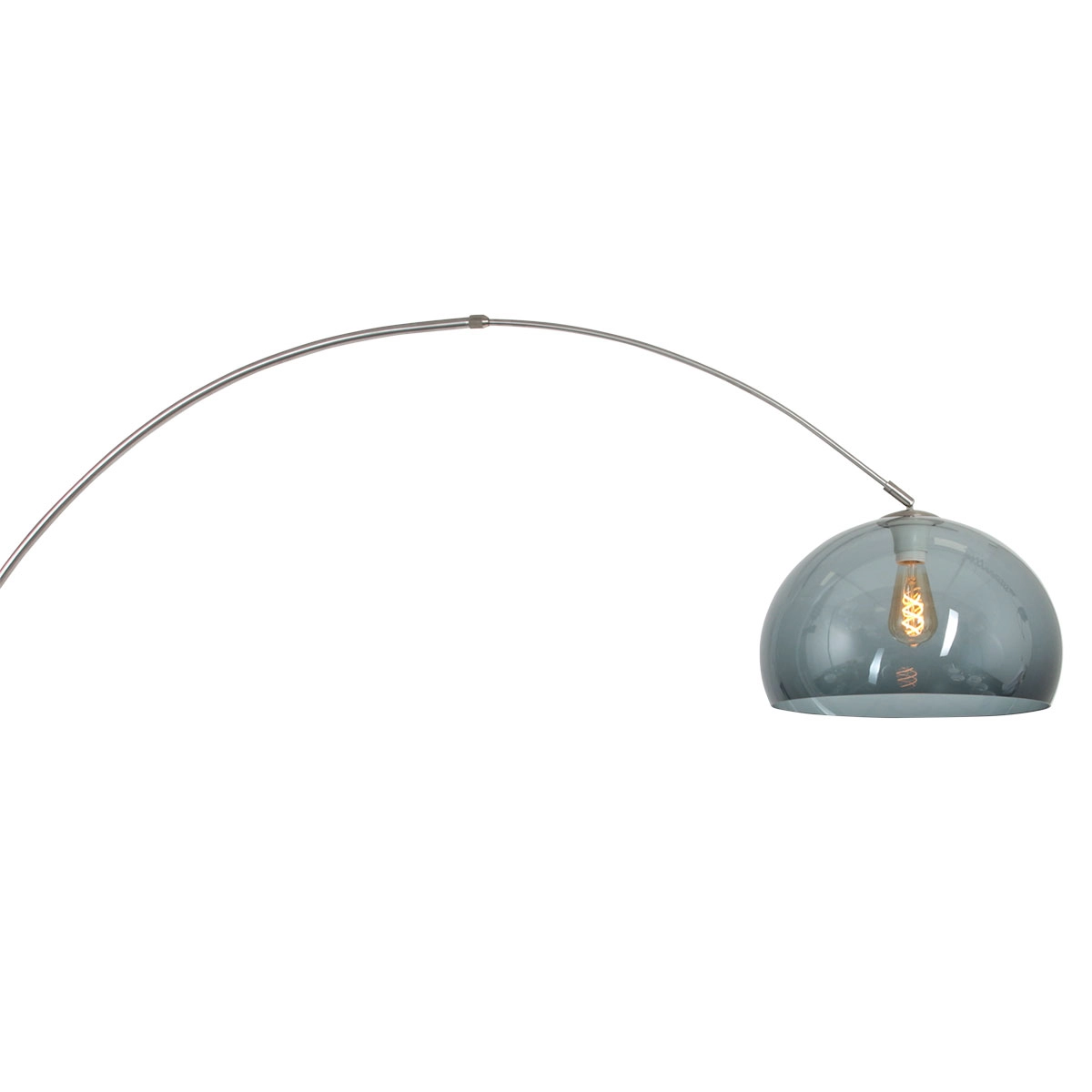 Wand booglamp Sparkled RVS met smoke kap Steinhauer 8712746146714