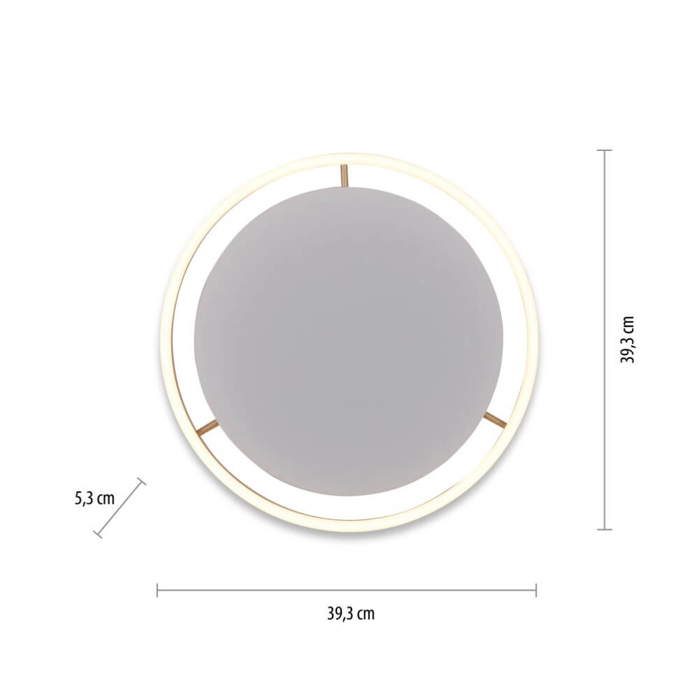 Plafondlamp Ritus messing Ø 39,3cm Just Light 4043689985622