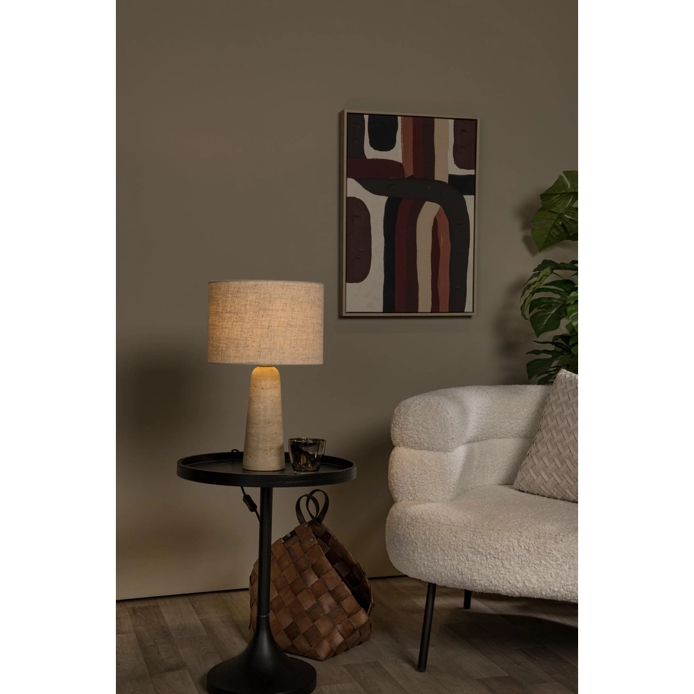 Tafellamp Nimue Ø 30cm taupe Lucide 5411212051738