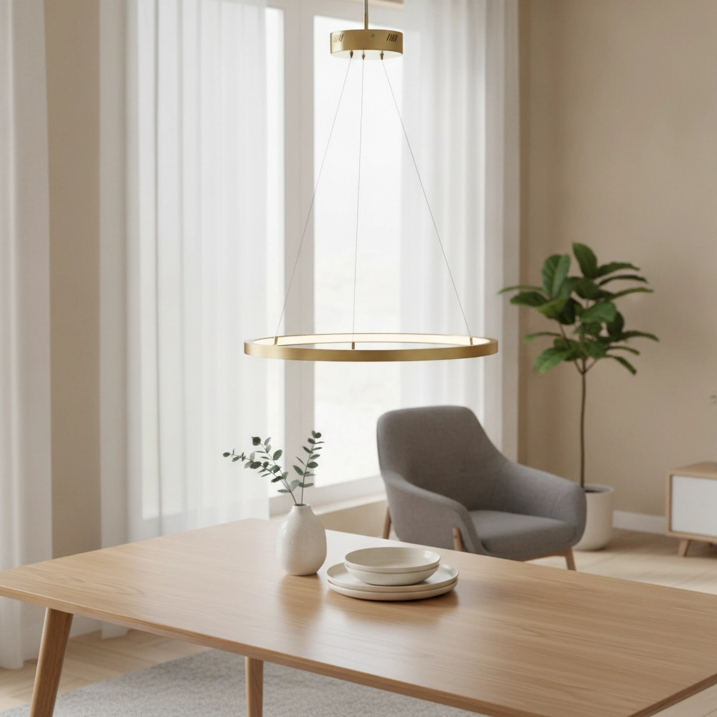 Gouden hanglamp Empatia design enkel