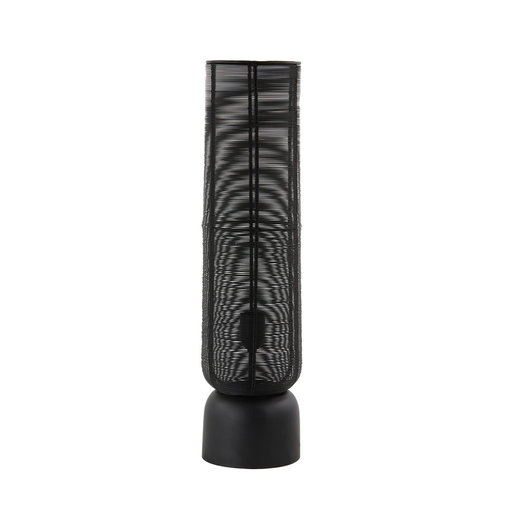 Tafellamp Lezuza Ø 15,5cm zwart Light & Living 8717807659905