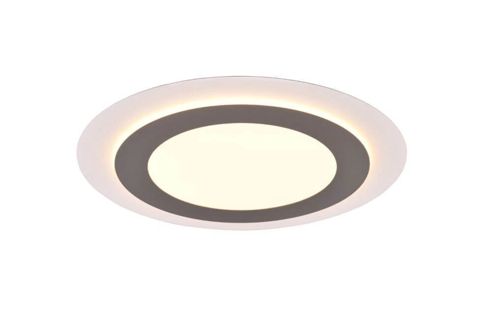 Ronde design plafondlamp Morgan nikkel Trio 4017807574418