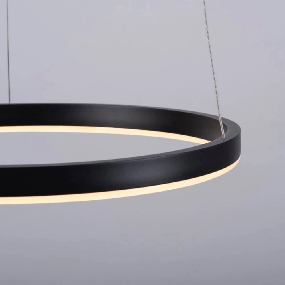 Zwarte led hanglamp Ritus Ø 40cm Paul Neuhaus 4043689983949