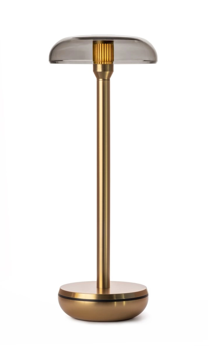 Air Gold - Smoked oplaadbare tafellamp