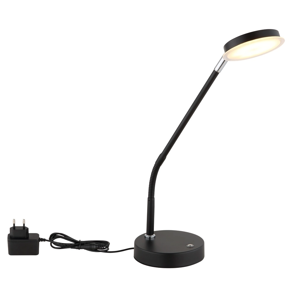 Bureaulamp Silvio zwart Globo 9007371583164