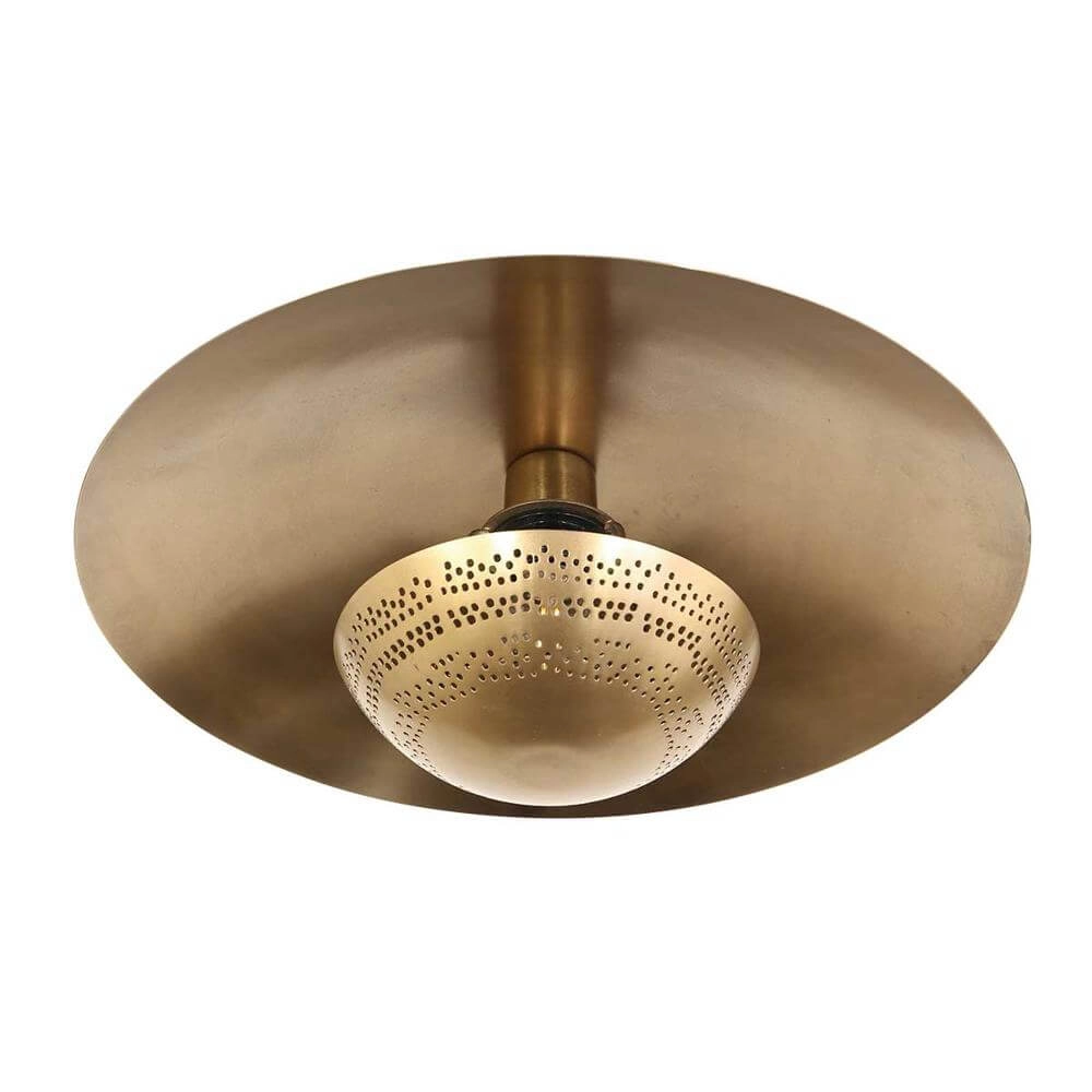 Ronde plafondlamp Brass brons
