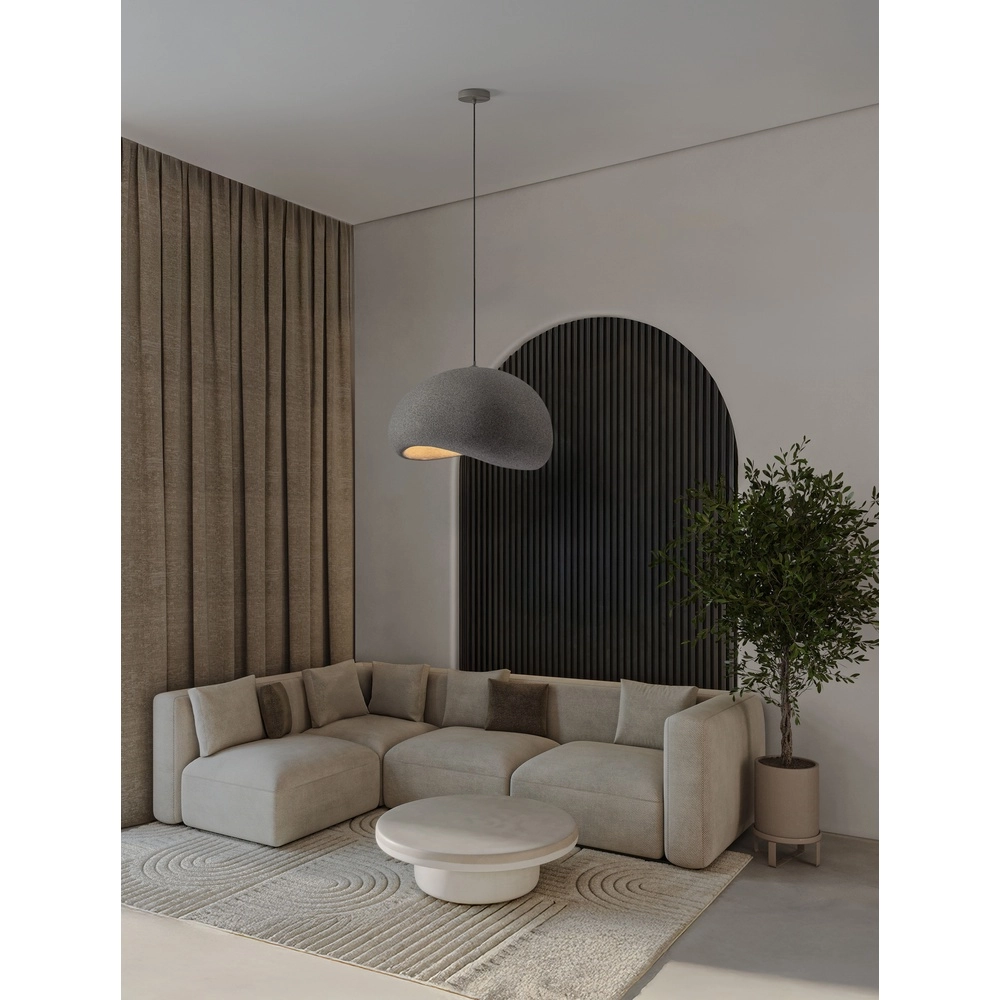 Natuurlijke hanglamp Aere grijs 60cm Lyora 5212017476739