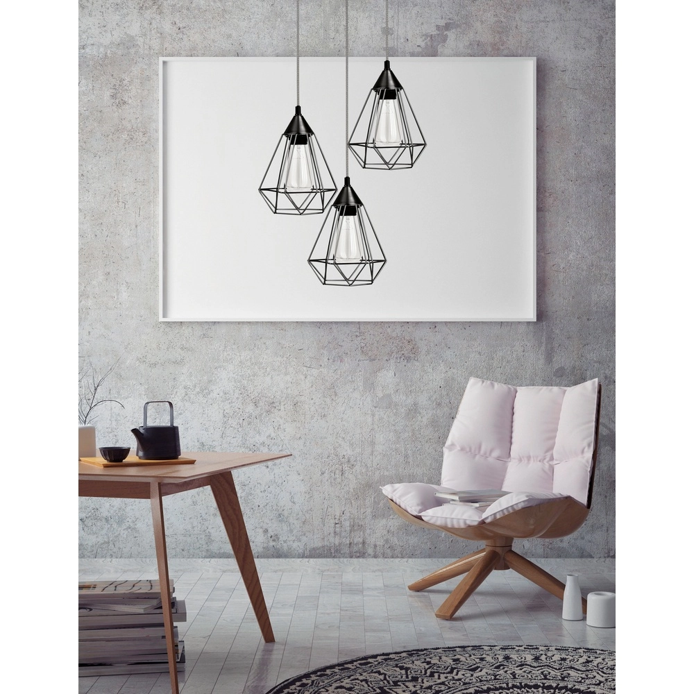Hanglamp Paolo 3-lichts zwart