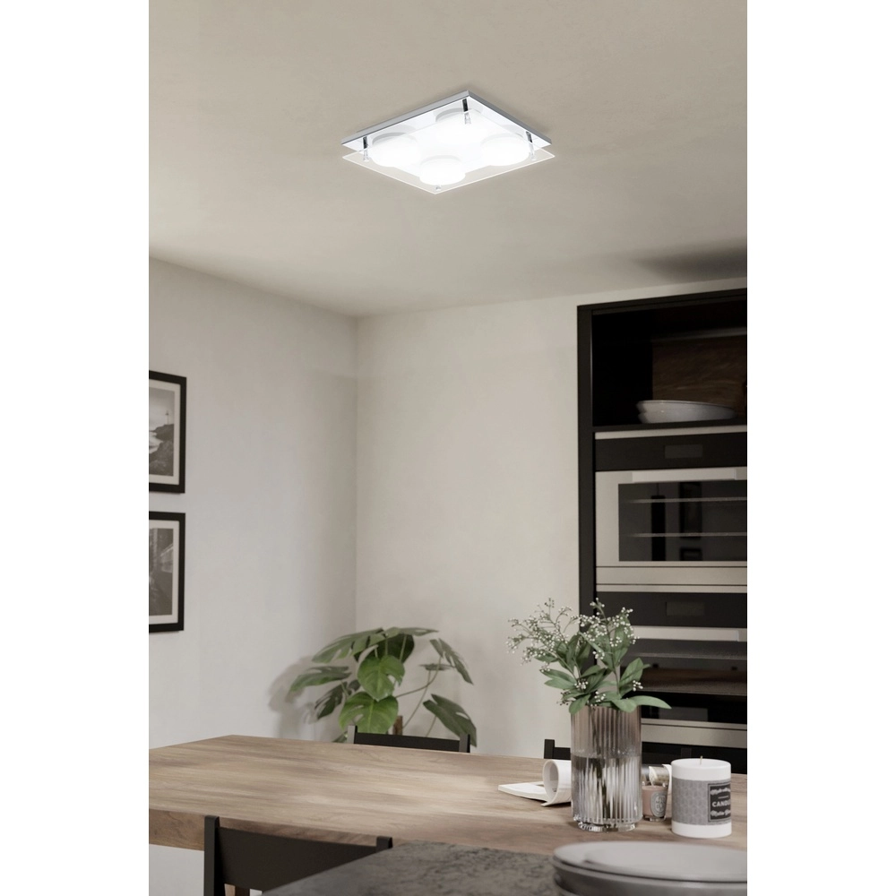 Design plafondlamp Abiola 4-lichts chroom Eglo 9002759753290