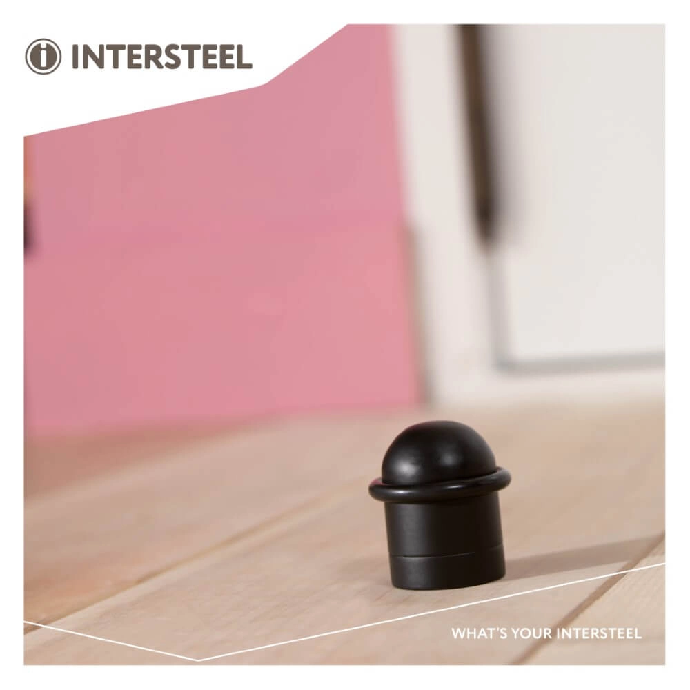 Ronde deurstopper Stelo zwart Intersteel 8714186088937