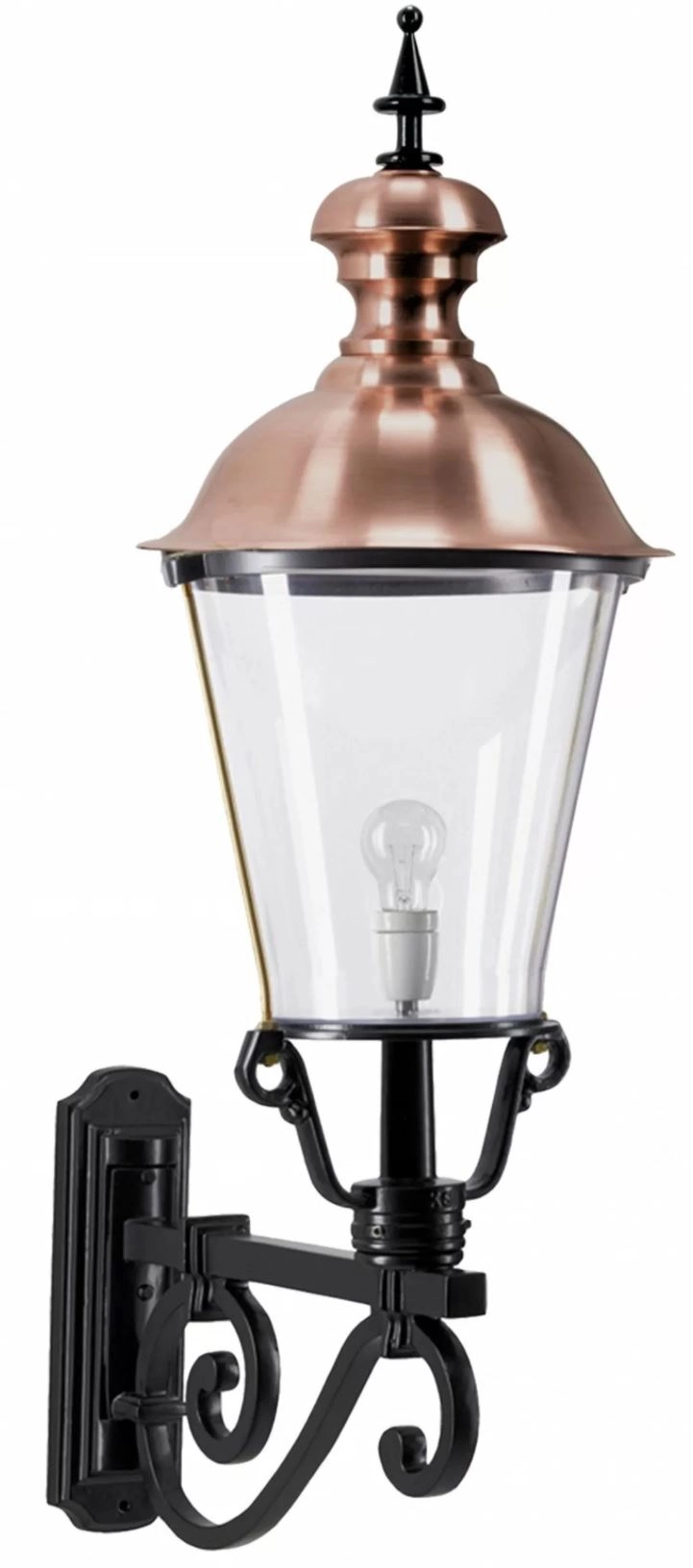 Nostalgische buitenlamp Notaris XL zwart KS verlichting 8714732127646