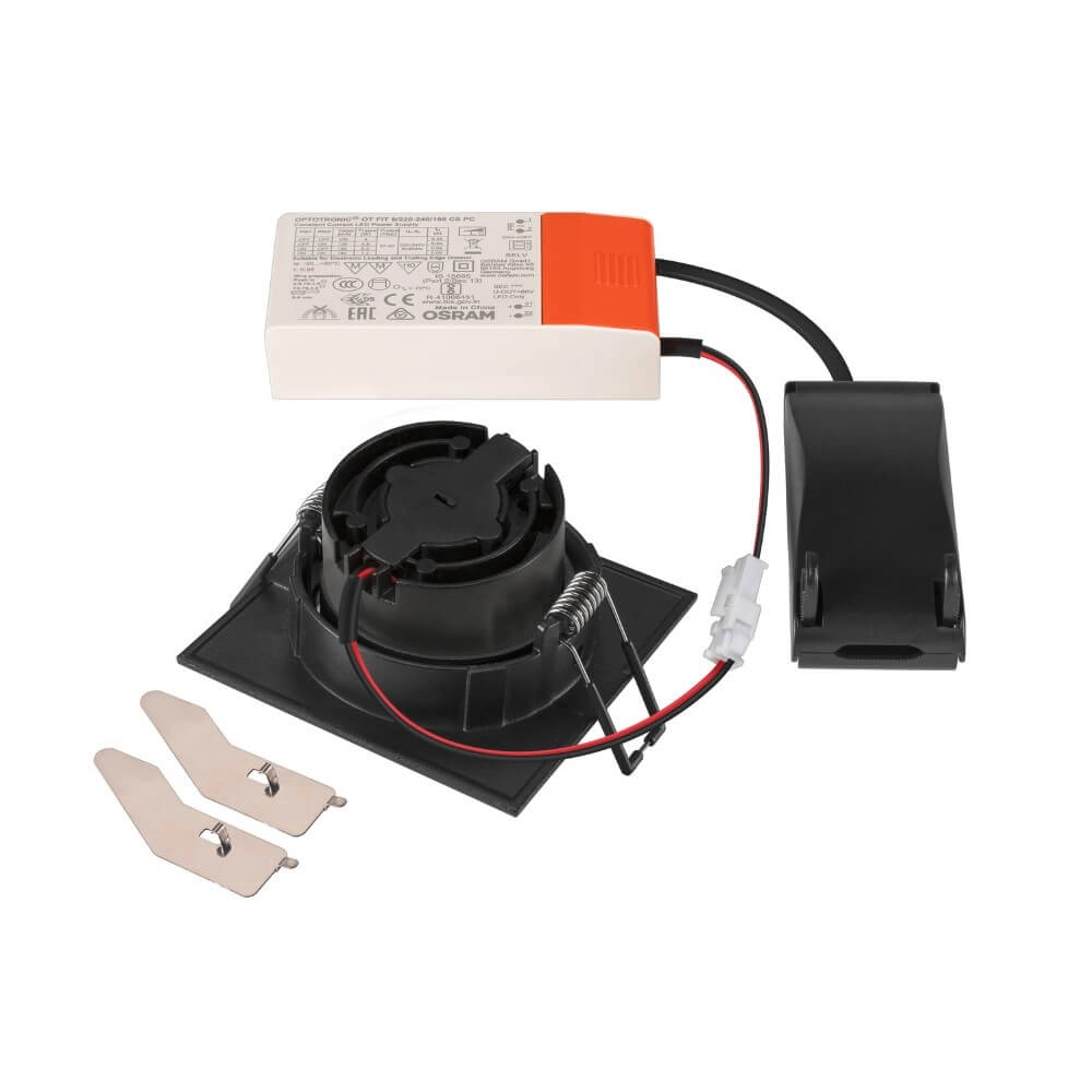 Vierkante led spot New Tria Uni zwart - CCT - 600lm - 38g SLV 4024163277297