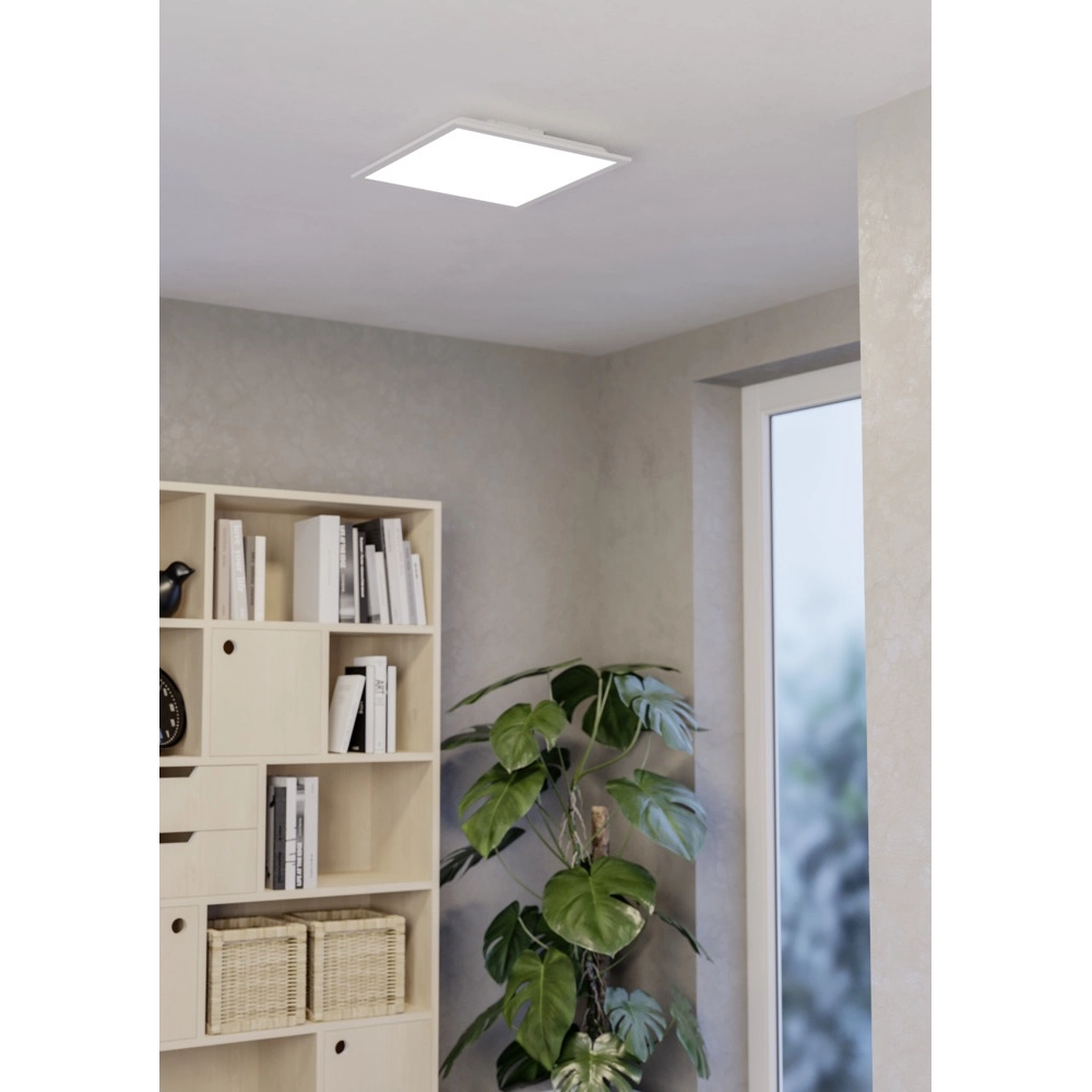 Smart plafondlamp Moradillo-Z wit vierkant 39,3cm Eglo 9008606342174