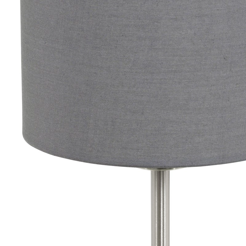 Tafellamp Pasteri 40cm grijs met mat chroom Eglo 9002759315962