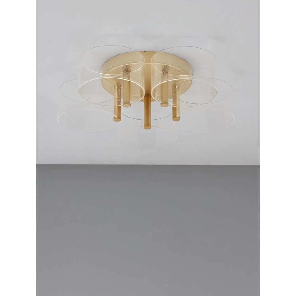 Design plafondlamp Gatlin goud Ø 56cm